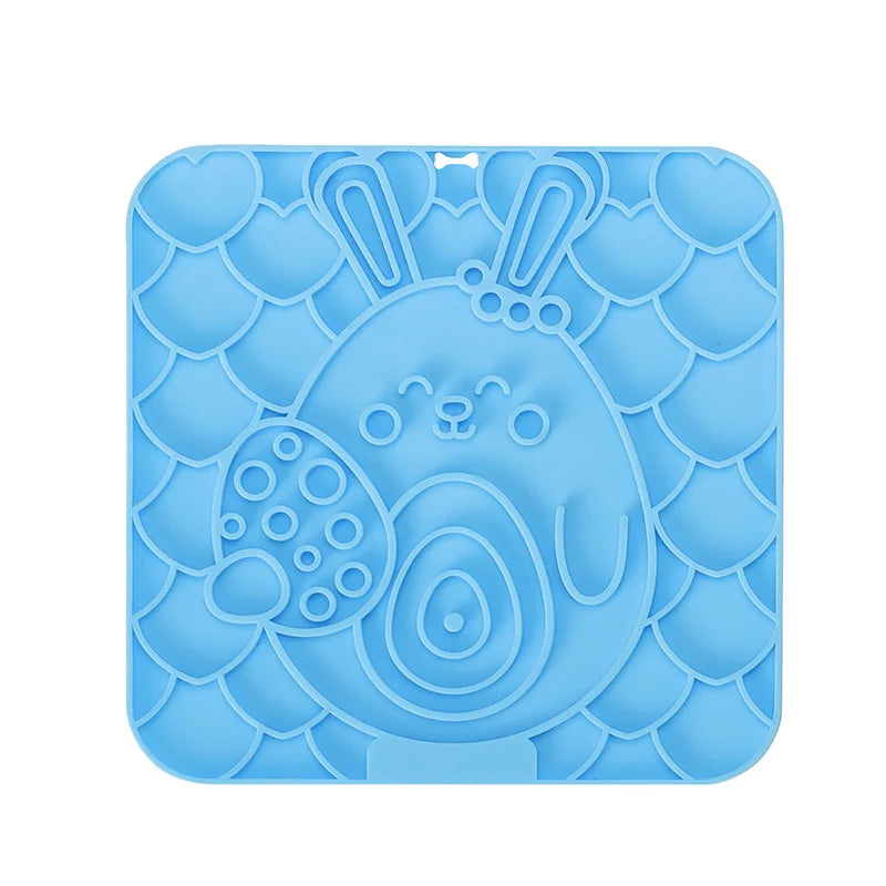Blue Easter Lick Mat slow feeder