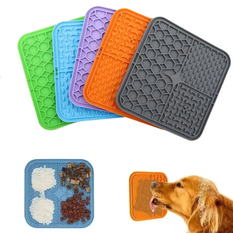 Dog licking Lick Mat enrichment toy