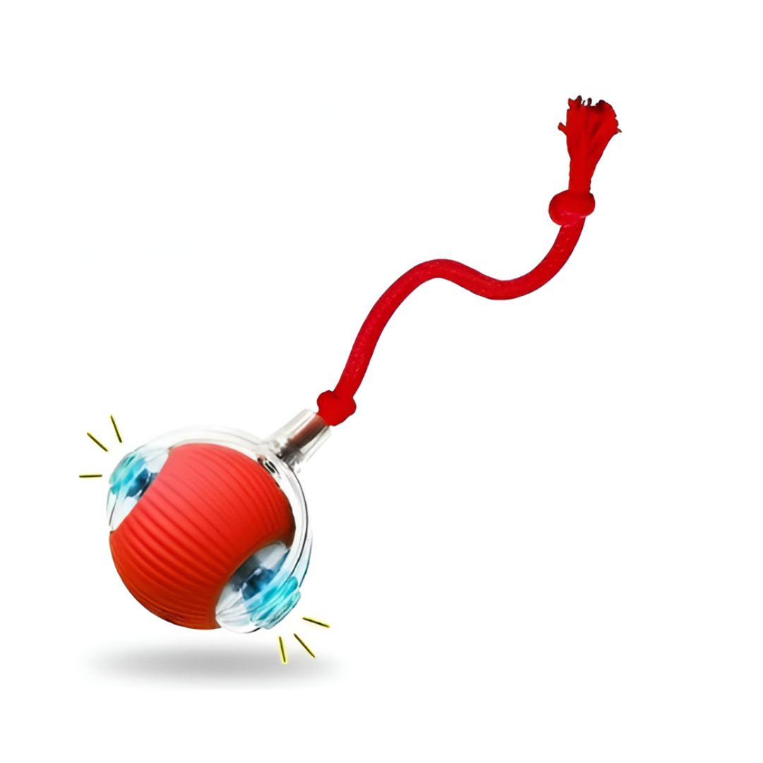 red Interactive silicone Ball pet toy