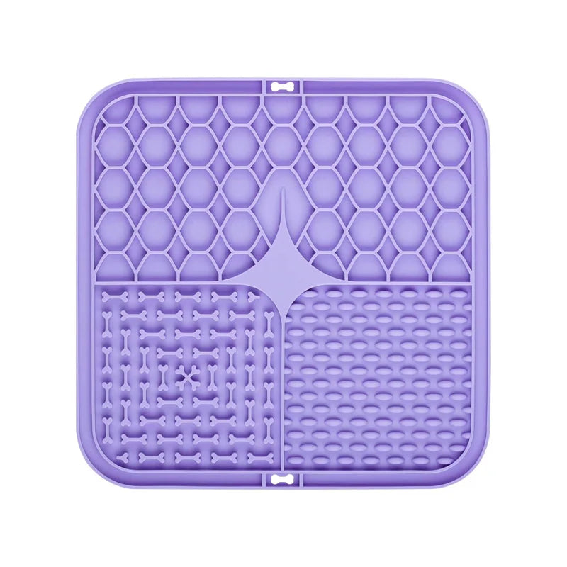 Purple silicone Mat slow feeder