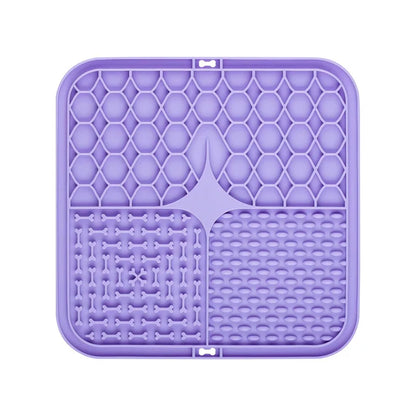 Purple silicone Mat slow feeder
