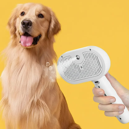 Pet Steam Brush | Smoother and Tangle-Free Grooming